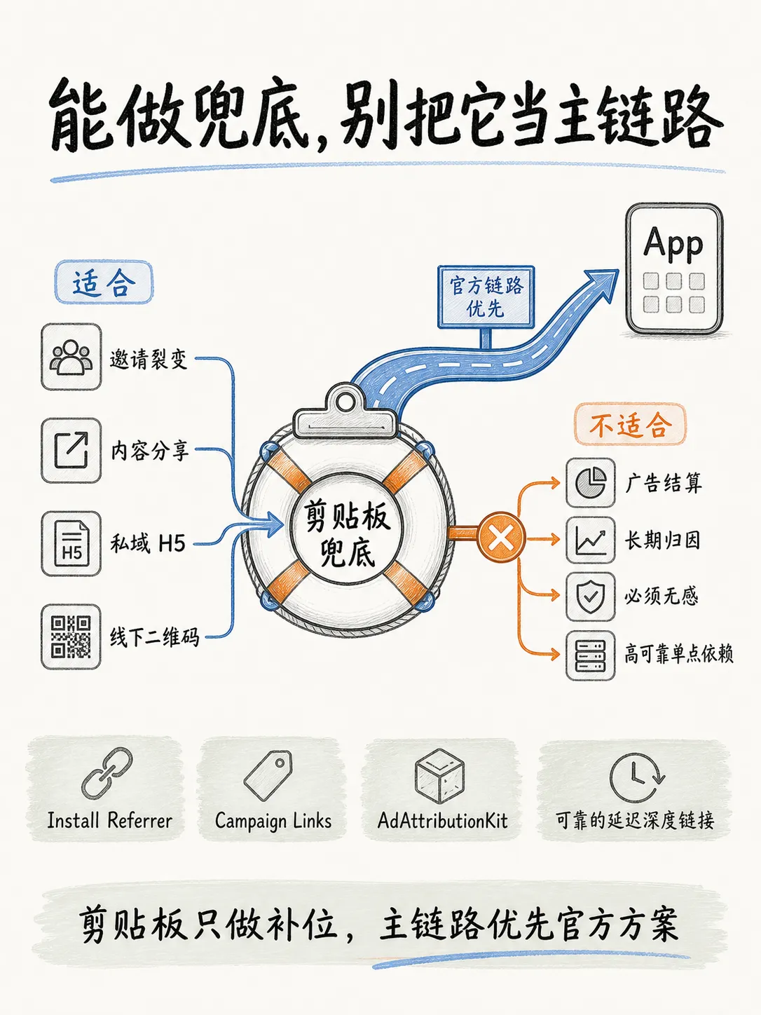 从 H5 到 App：剪贴板归因还能不能用？笔记配图