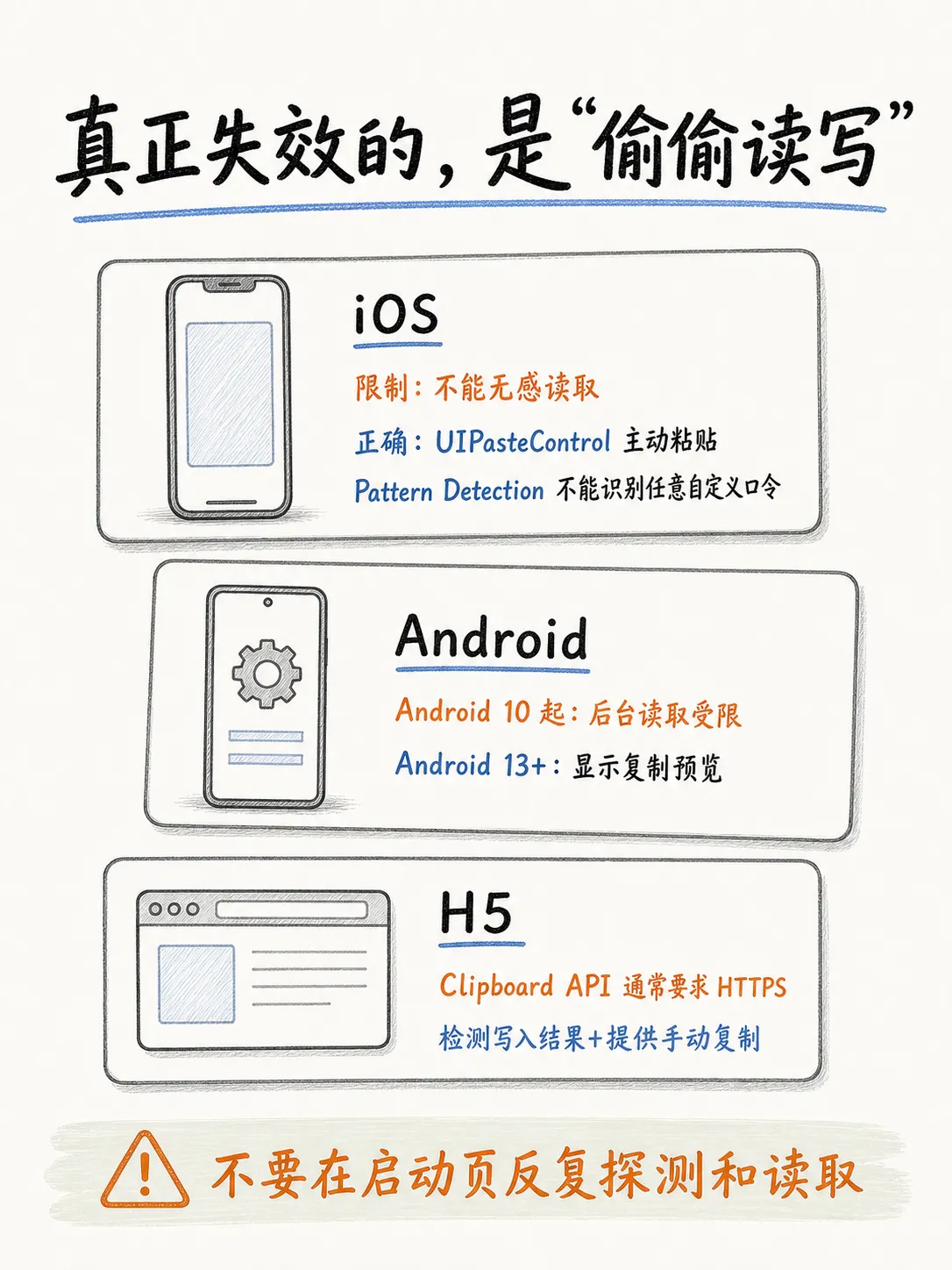 从 H5 到 App：剪贴板归因还能不能用？笔记配图