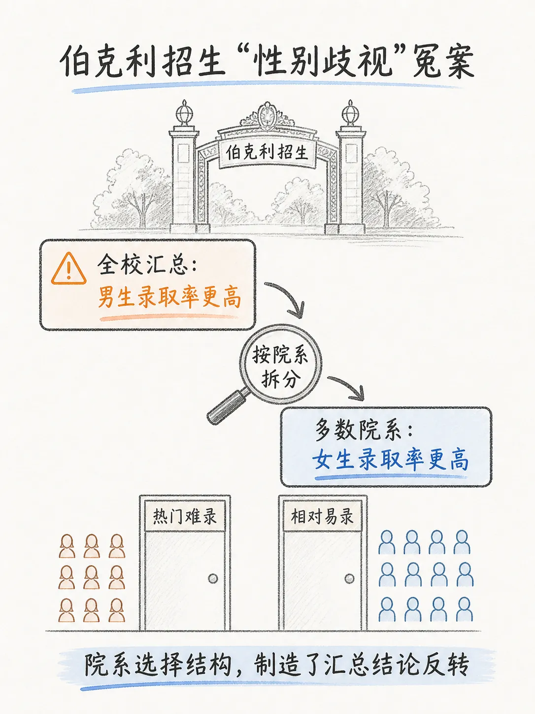 辛普森悖论,AB实验分流的数据陷阱笔记配图