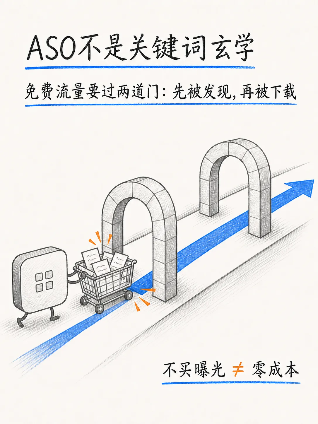 免费渠道:不花预算的流量从哪来?从应用商店和 ASO 说起笔记配图