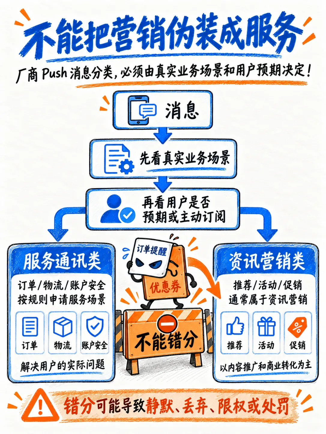 只能发2条：厂商push限额生存指南笔记配图