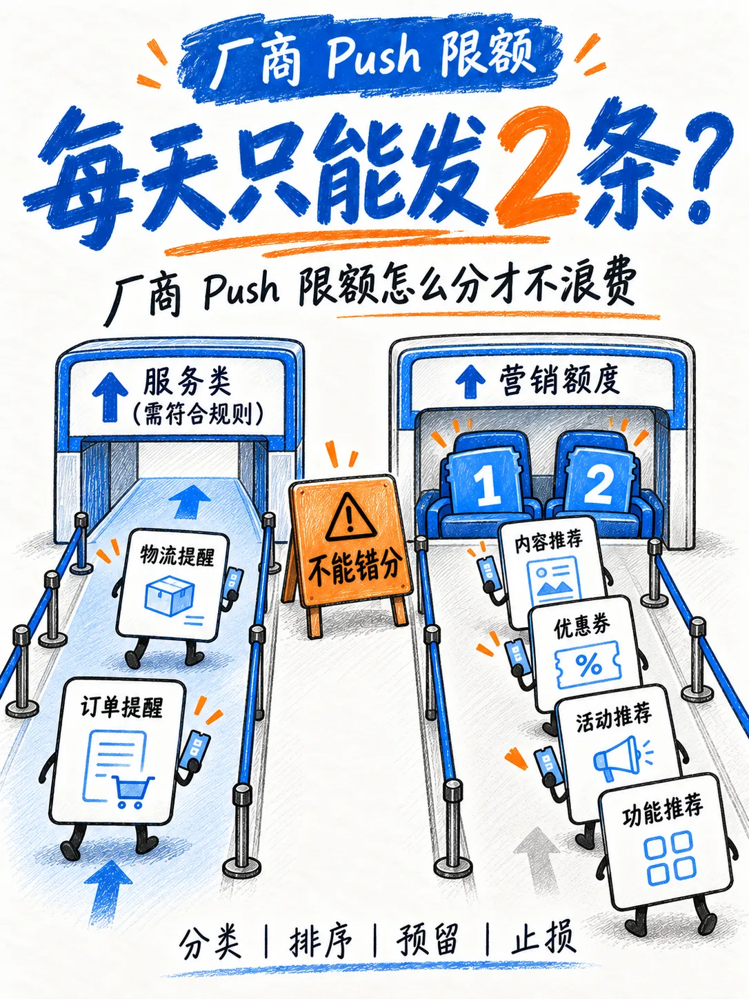 只能发2条：厂商push限额生存指南笔记配图