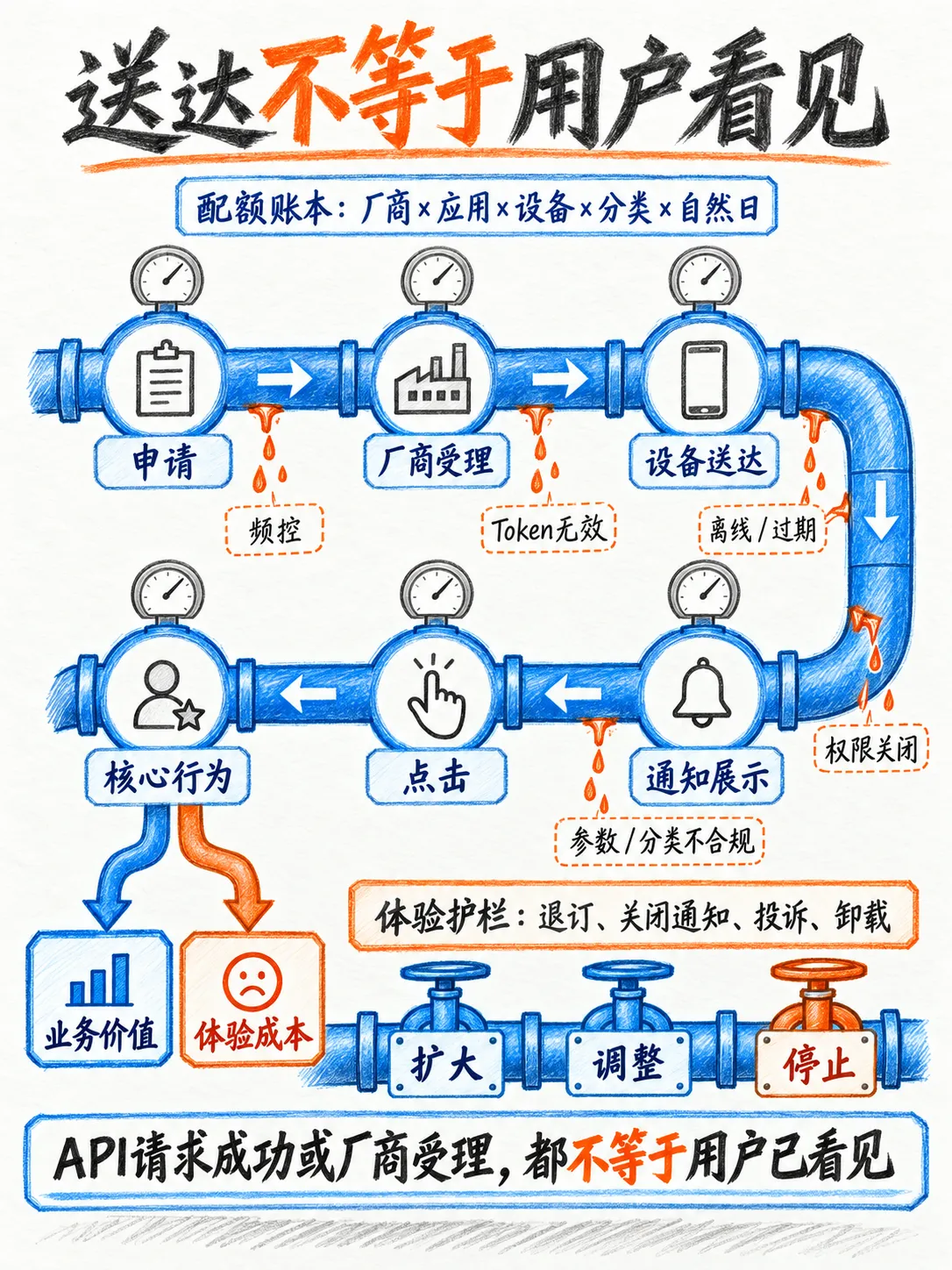 只能发2条：厂商push限额生存指南笔记配图