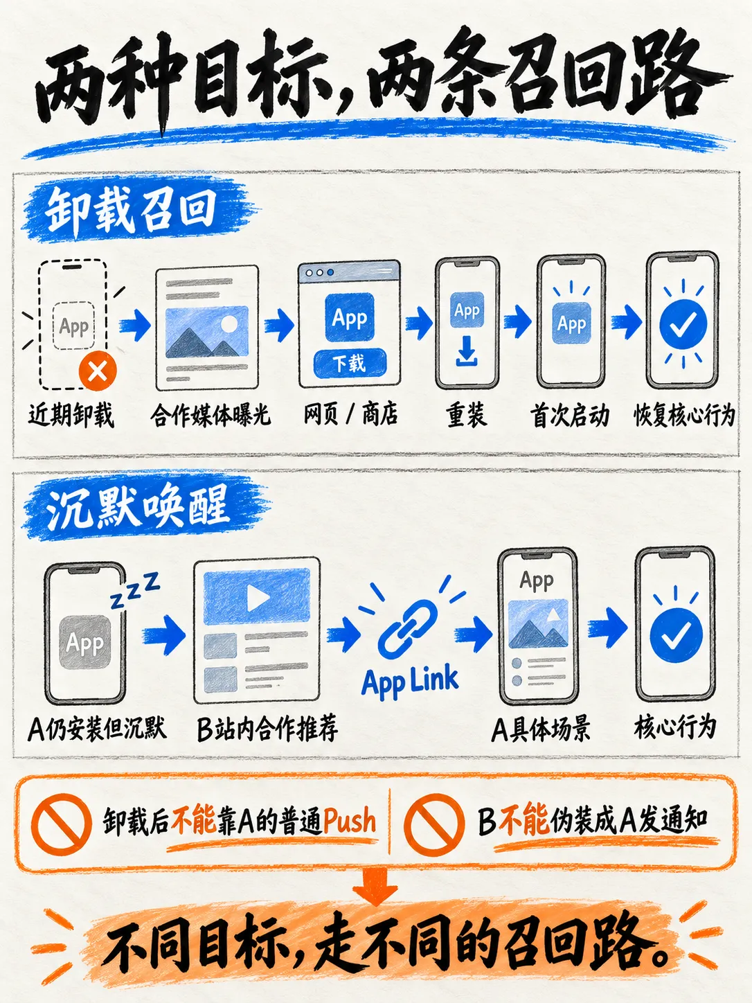 换量召回:找回卸载用户与唤醒沉默用户笔记配图