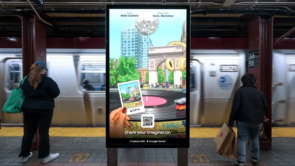 Google Imagine If纽约地铁互动广告